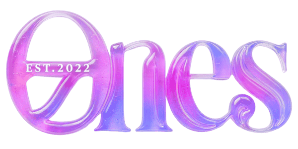 豊洲・有明エリアで大人気のK-POP専門ダンス教室ONES DANCE STUDIOの公式ロゴ 豊洲北小学校や有明小学校のお子様から大人まで未経験でも推しのように可愛く垢抜けられる遊び心と最新トレンドを詰め込んだ3Dぷっくりデザインのポップで明るいロゴマーク
